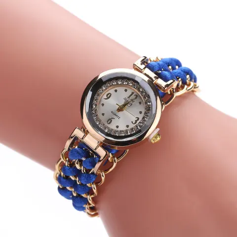 Fashion Leisure High Quality Woman Watch Women Knitting Rope