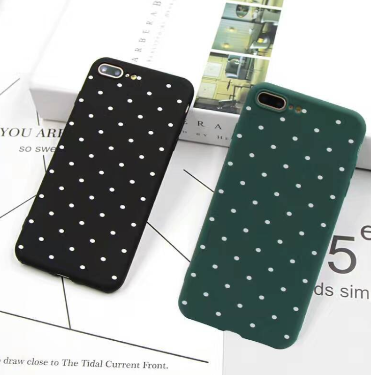 Compatible With  Compatible With  , Wine Red Ploka Dots Phone Case For I Wave Point Cover Soft TPU Case For