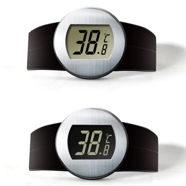 Smart Electronic Portable Wine Thermometer Black Background - Shop at LoveMi