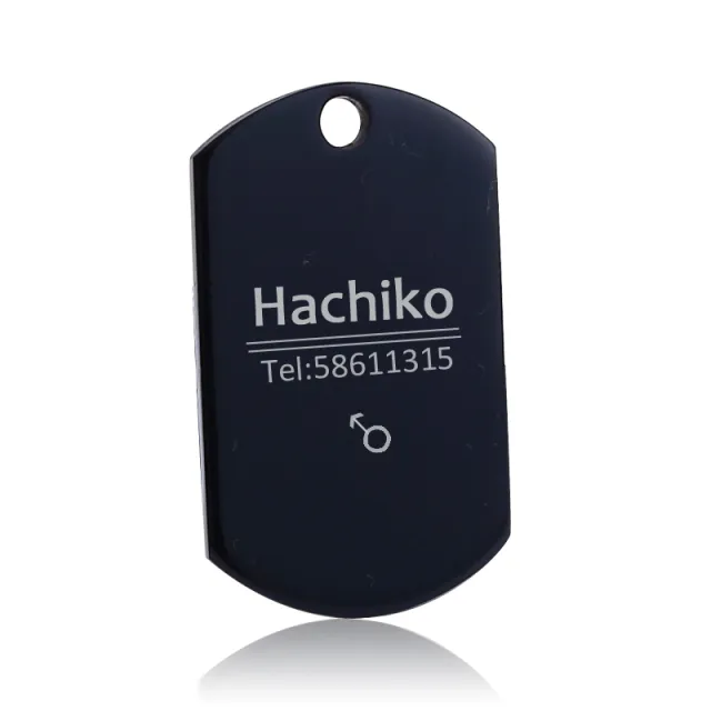 Print on Demand Pet Titanium Steel Tag Engrave Dog Name, Phone Number, Address, Photo Square - Shop at LoveMi