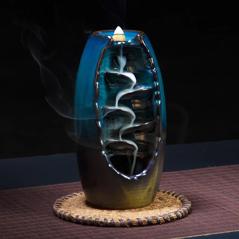 Multi-layers Ceramic Back Flow Incense Burner