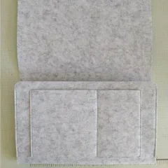 Bed Storage Bag with Pocket Felt Bedside Hanger Table Sofa Bedroom Mattress Bedside Anti-slip Organiser Holders - Grey - View 1