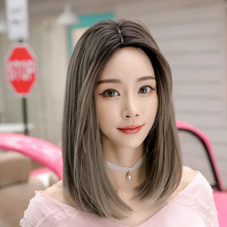 Wig in the Long Straight Hair Fashion Realistic Wig