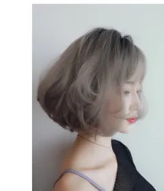 Wig female new wave head short hair realistic fashion personality fluffy hood explosion wig - Green - View 1