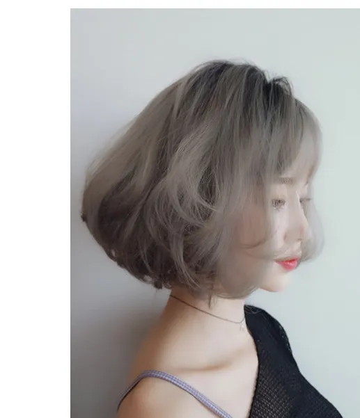 Wig female new wave head short hair realistic fashion personality fluffy hood explosion wig Green - Shop at LoveMi