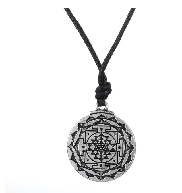 Solomon Seal Double-sided Six-Star Necklace