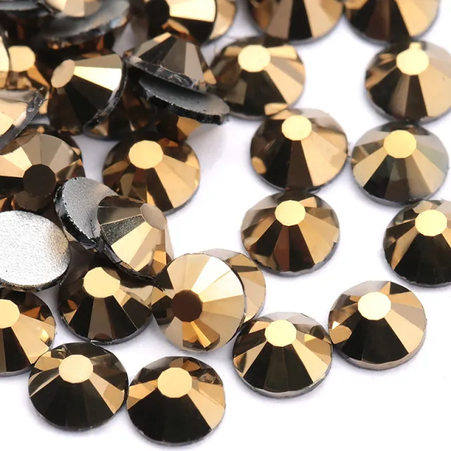 Nail drill glass flat drill rhinestone Gold - Shop at LoveMi