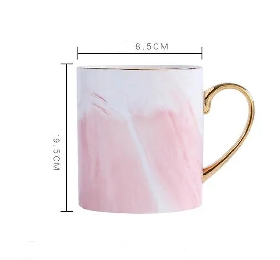 Marble Coffee Mugs - Pink