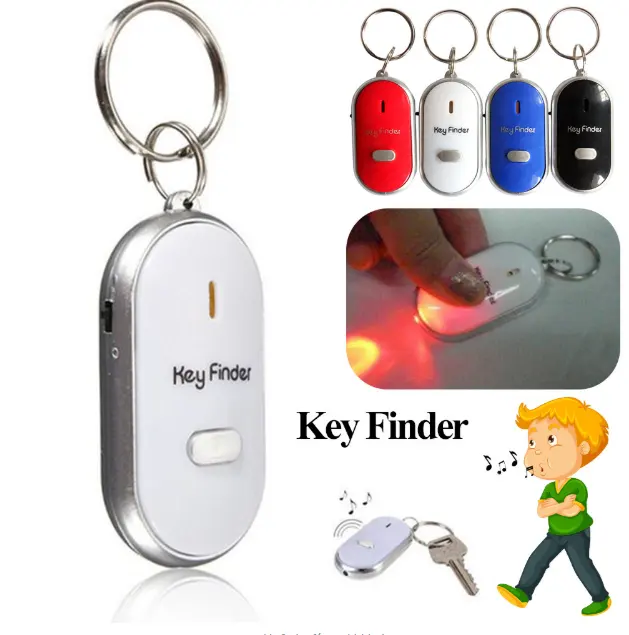 Key Finder Artifact Whistle Lost-proof Device Voice