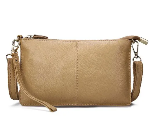 Lady Cowhide Slant Bag, Dinner Bag, Leisure Bag, Lady Bag Apricot - Shop at LoveMi