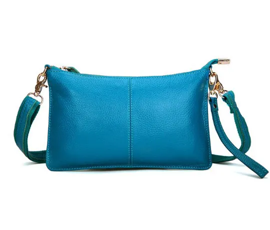 Lady Cowhide Slant Bag, Dinner Bag, Leisure Bag, Lady Bag Blue - Shop at LoveMi