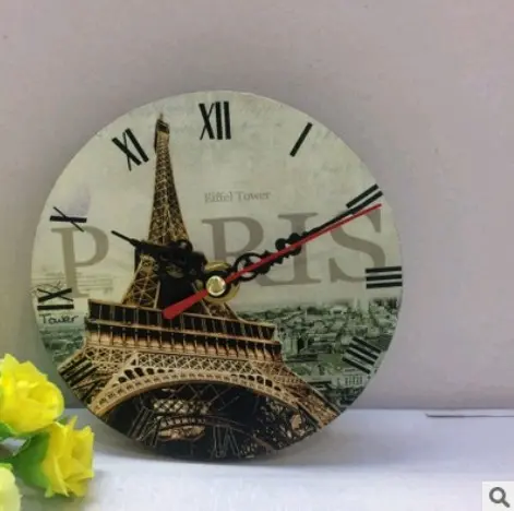 Home Wooden Table Clock Promotional Gift