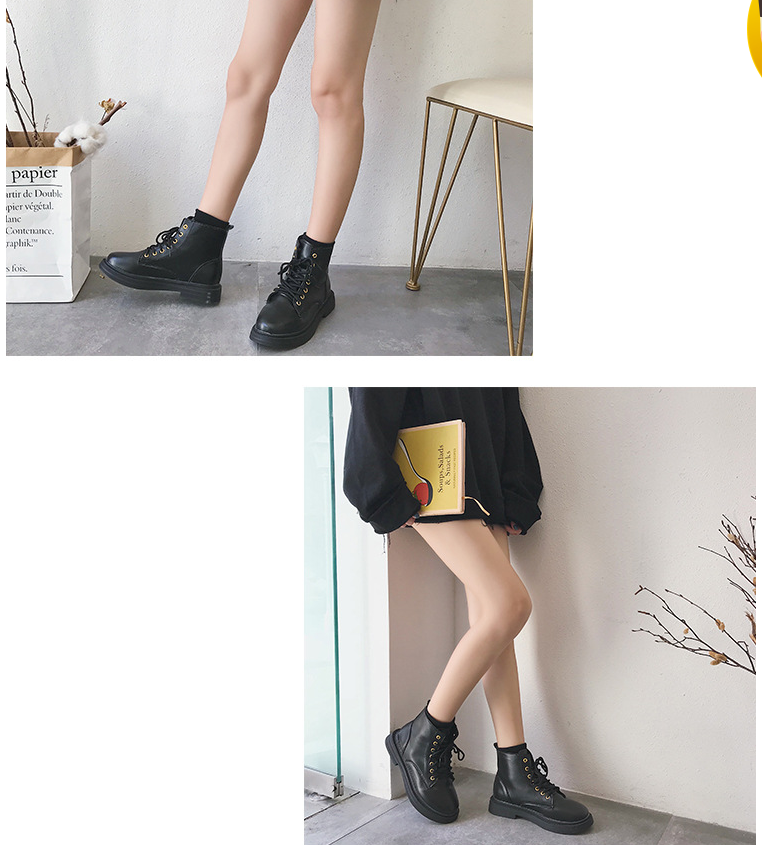 Martin boots female British wind autumn students Korean version of the wild women's boots new single boots fashion boots women's boots