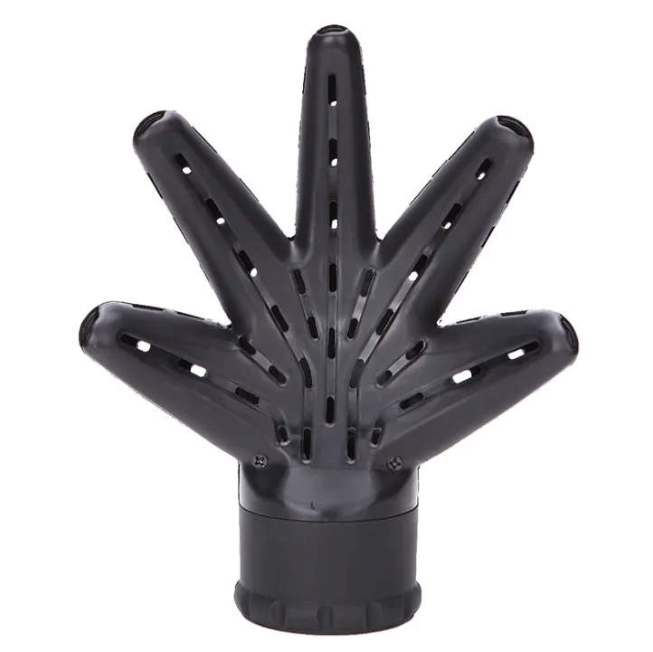 Palm-shaped hair dryer cover Hair dryer special cover Shape drying and shaping tool - Black