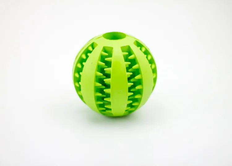 Rubber Mint Feeding Ball Built-in Food Storage Bin - 7Cm Green