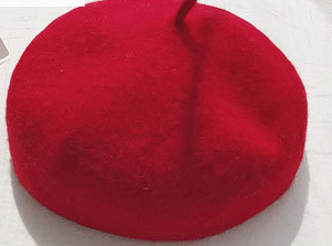 Beret women's autumn and winter warm solid color buds Korean version of the wild retro pumpkin painter hat tide