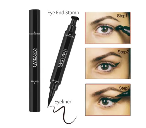 Double-headed Seal Eyeliner Triangle 2-in-1 Waterproof
