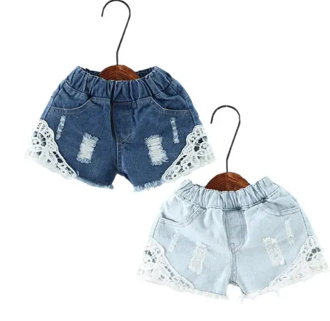 Summer New Children's Pants Korean Personality Old Wind Denim