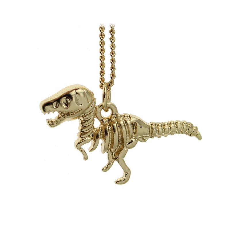 European and American small dinosaur necklace