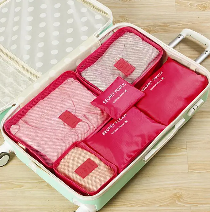 Durable Waterproof Nylon Packing Cube Travel Organizer