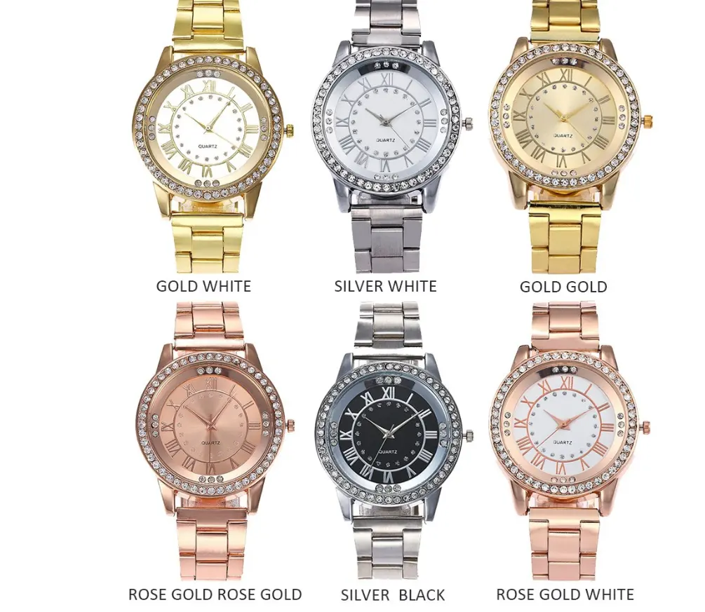 Vansvar Brand Rose Gold Watch Luxury Women