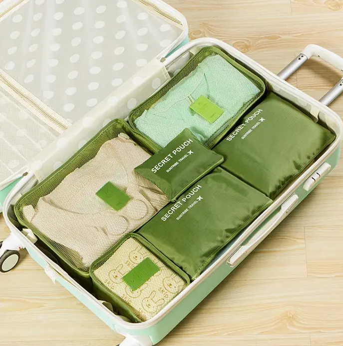 Durable Waterproof Nylon Packing Cube Travel Organizer