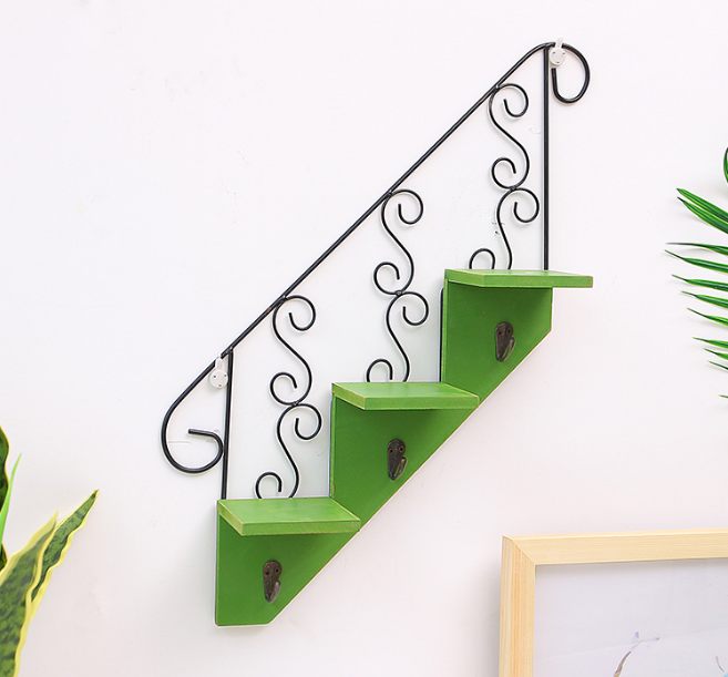 Trapezoidal hook wall decorative flower stand living room wholesale — foto 5