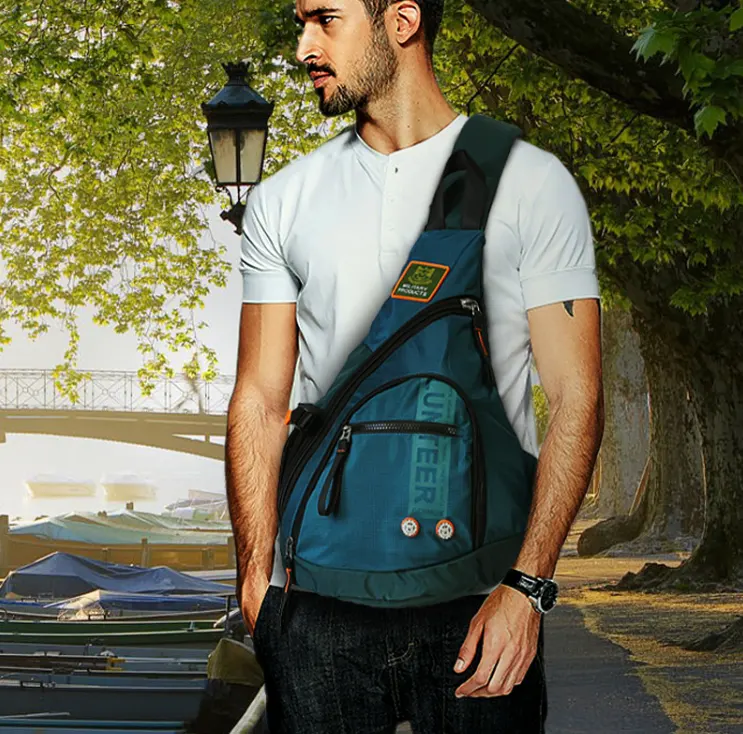 Men Oxford Sling Knapsack Shoulder Messenger Chest Bag Laptop