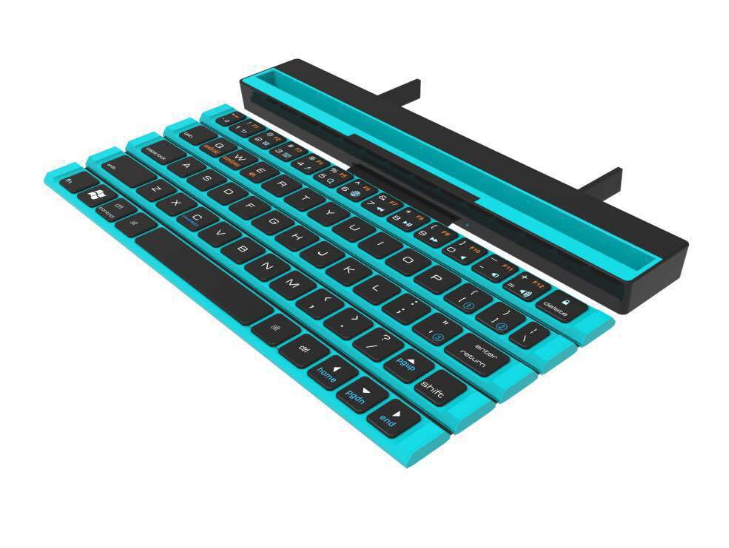 Outdoor Office bærbar sammenleggbar trådløs Reel tastatur - Miniatyr 2