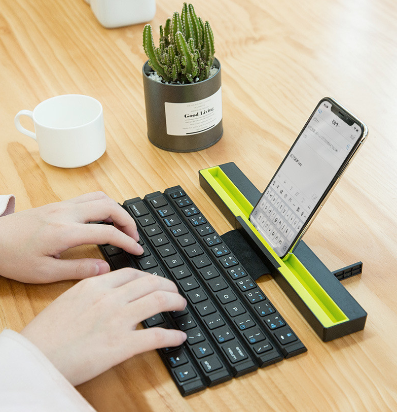 Outdoor Office bærbar sammenleggbar trådløs Reel tastatur - Miniatyr 8