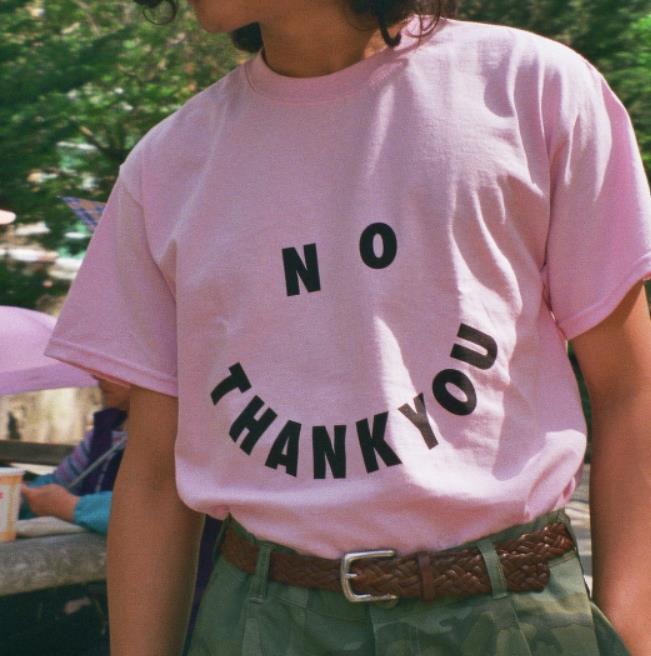 No Thank You Print Tee