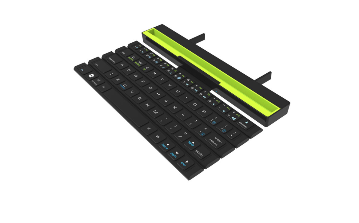 Outdoor Office bærbar sammenleggbar trådløs Reel tastatur - Bilde 1