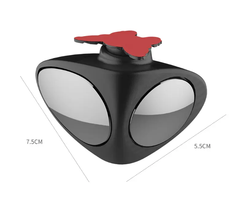 Double vision auxiliary mirror car rearview