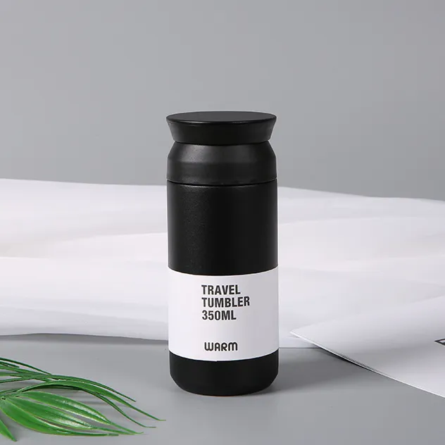 Mini stainless steel coffee cup portable insulation water cup Black - Shop at LoveMi