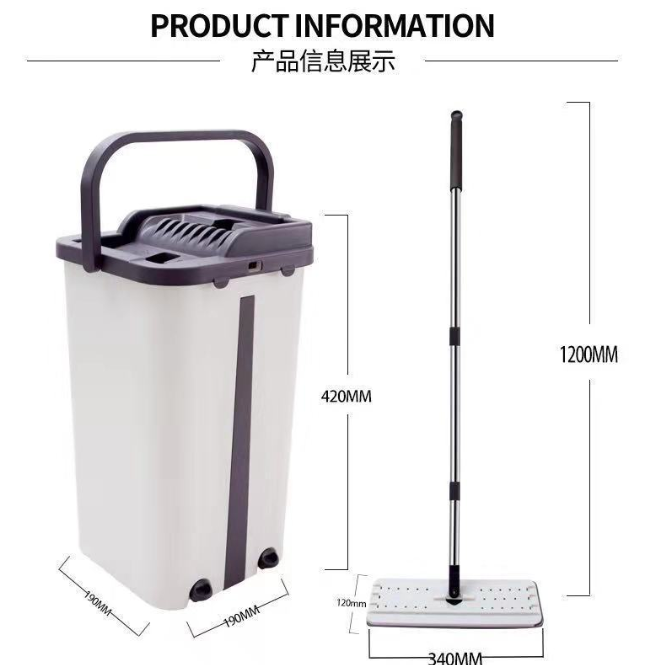 Ведро для швабры с отжимом для мытья полов. Ленивые швабры. Головка для мытья полов. Очиститель для дома. Молния предлагает кухонный вращение.