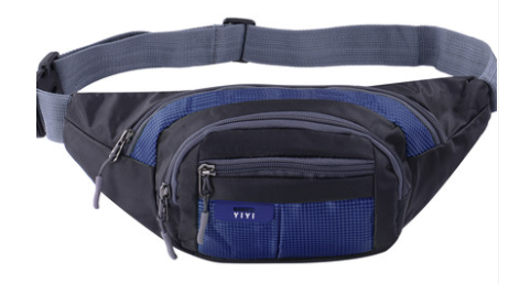 Sports multi-function waterproof pockets men and women large capacity to collect money cashier business canvas mobile phone bag chest bag — foto 8