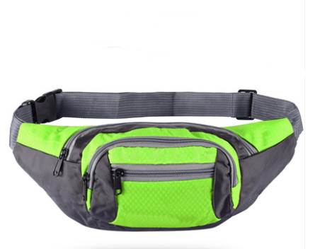 Sports multi-function waterproof pockets men and women large capacity to collect money cashier business canvas mobile phone bag chest bag — foto 3