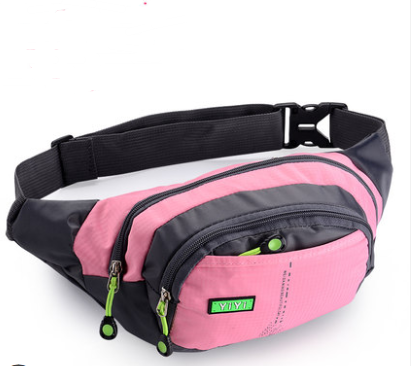 Sports multi-function waterproof pockets men and women large capacity to collect money cashier business canvas mobile phone bag chest bag — foto 5