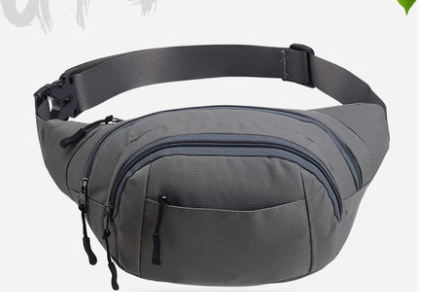 Sports multi-function waterproof pockets men and women large capacity to collect money cashier business canvas mobile phone bag chest bag — foto 19
