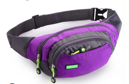 Sports multi-function waterproof pockets men and women large capacity to collect money cashier business canvas mobile phone bag chest bag — foto 24