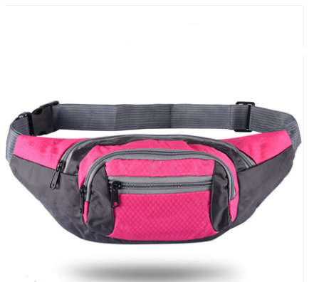 Sports multi-function waterproof pockets men and women large capacity to collect money cashier business canvas mobile phone bag chest bag — foto 6