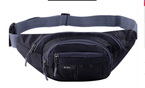Sports multi-function waterproof pockets men and women large capacity to collect money cashier business canvas mobile phone bag chest bag — foto 21