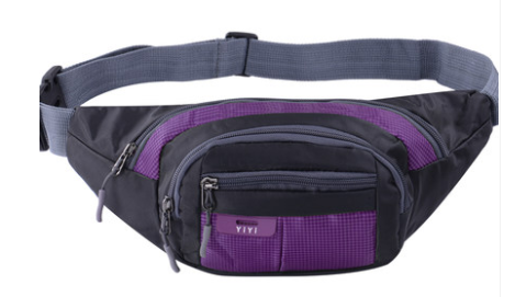 Sports multi-function waterproof pockets men and women large capacity to collect money cashier business canvas mobile phone bag chest bag — foto 10
