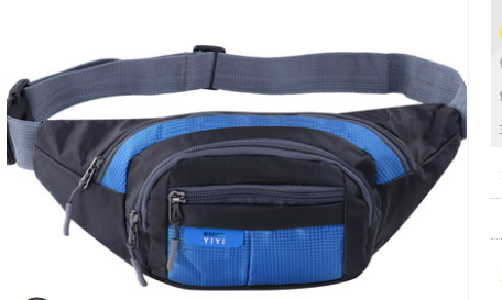Sports multi-function waterproof pockets men and women large capacity to collect money cashier business canvas mobile phone bag chest bag — foto 7