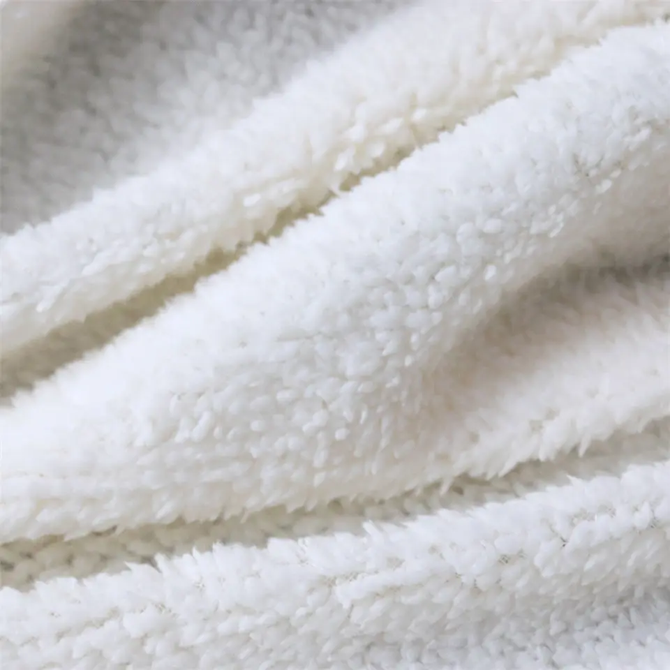 Winter Double-layer Thick Blankets Printed Cotton Fleece