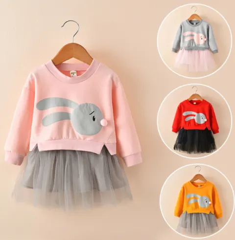 New Spring Infant Skirt 1 Long Sleeved Dress 2