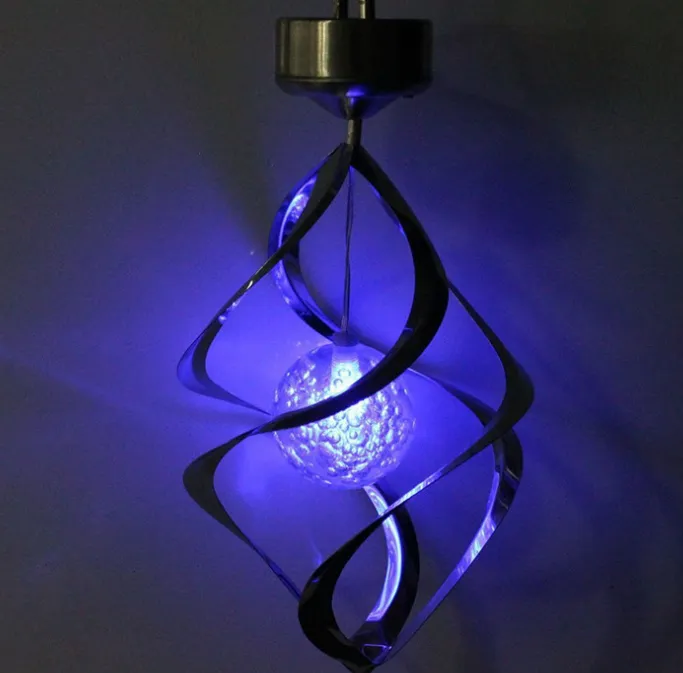 LED Color Changing Solar Wind Chime Light – image 3