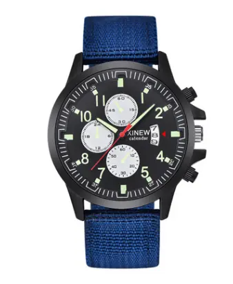 Mens Brand Watches Fashion Nylon Band Military