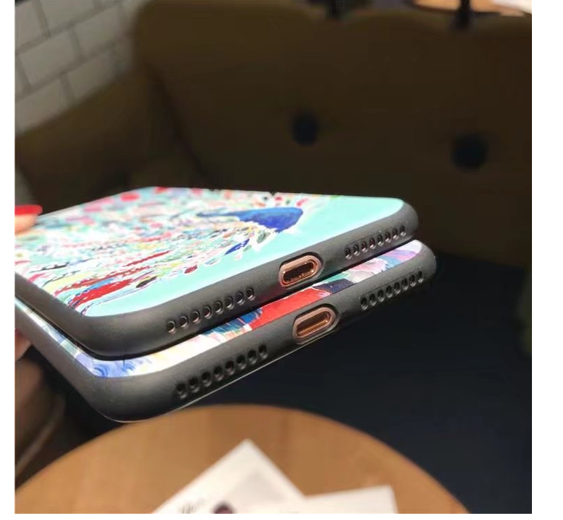 Compatible with Apple , Embossed Cartoon Peacock Mobile Shell Soft Cover - Image 4