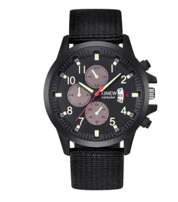 Mens Brand Watches Fashion Nylon Band Military